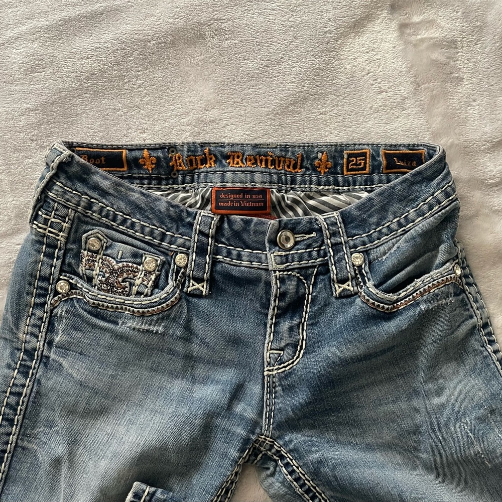 Rock Revival jeans size 25, 30” inseam
